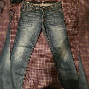 JACK & JONES CLARK BLUE DENIM JEANS!
